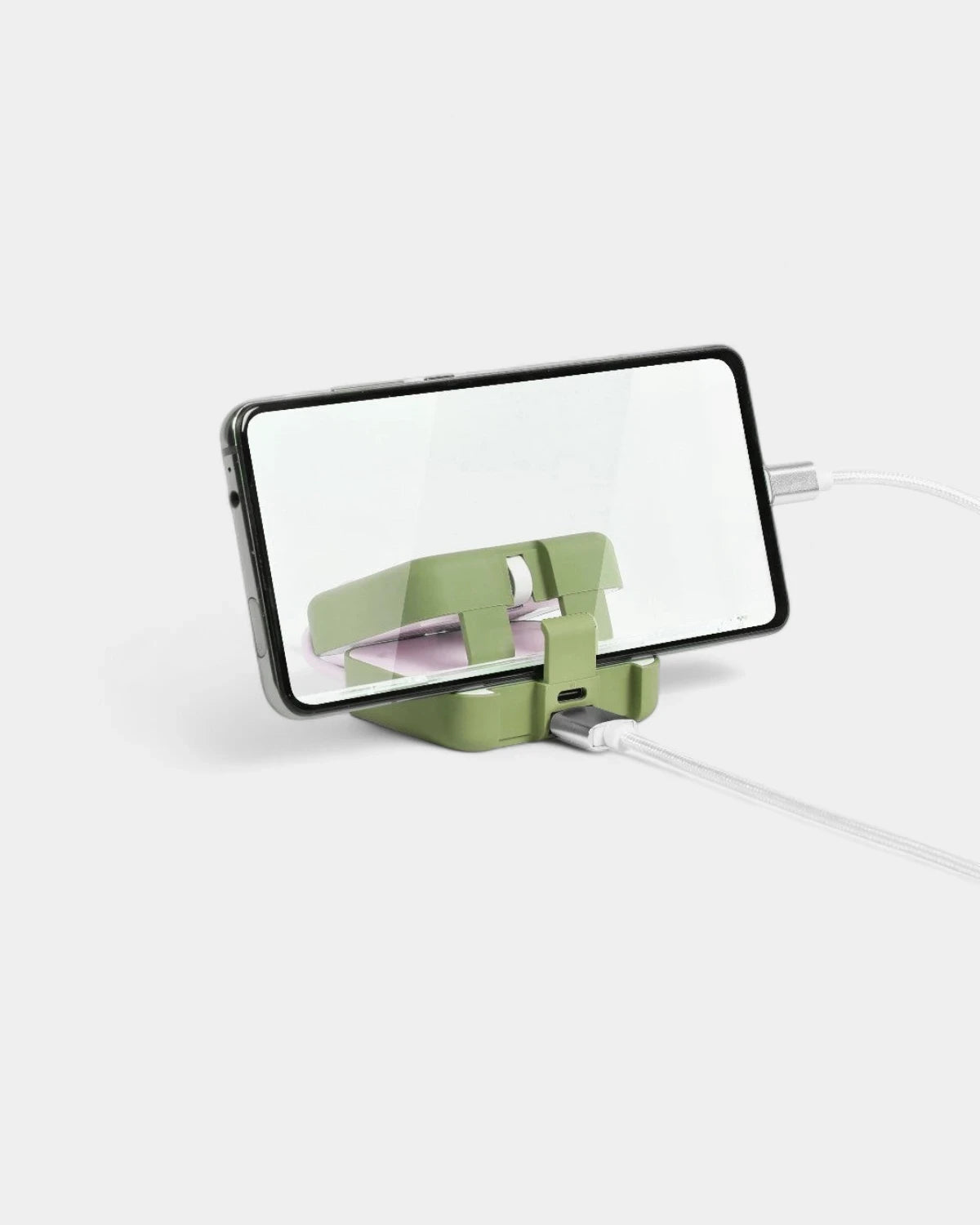 Personaliseerbare powerbank met telefoonhouder - 1