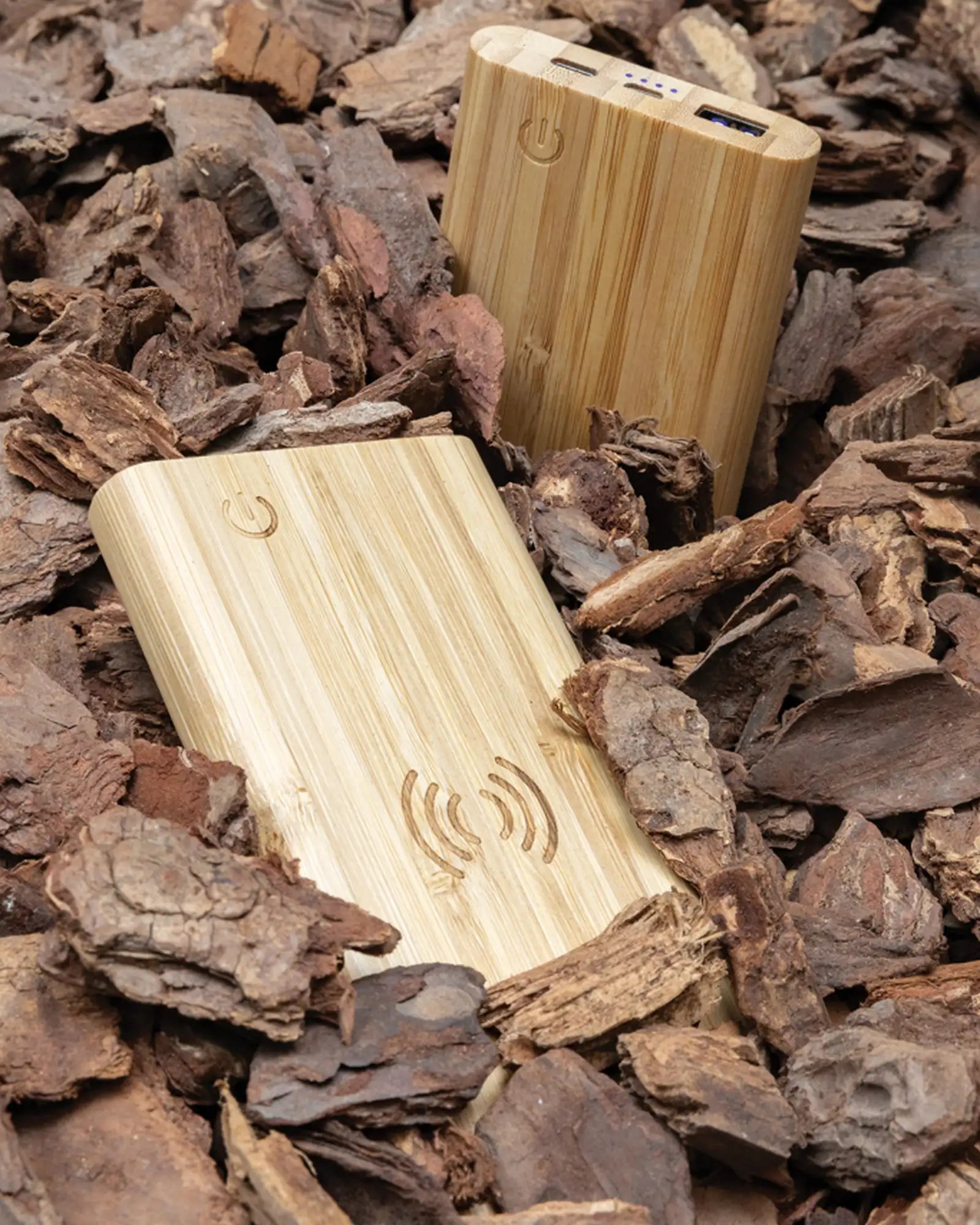 Powerbank bamboe FSC 5000 mAh om te personaliseren - 7