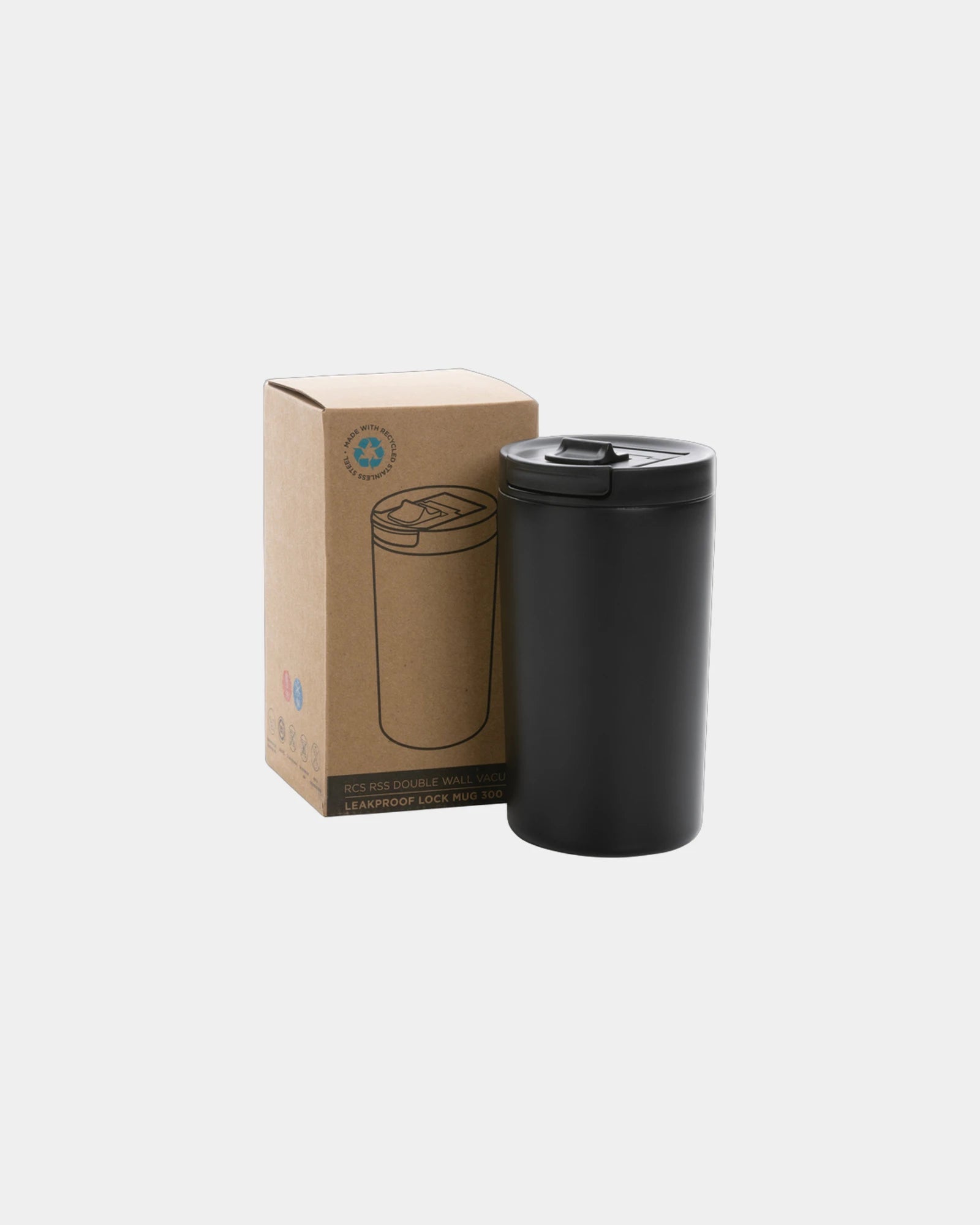 Mug thermisch gerecycled RVS 300ml om te personaliseren - 1