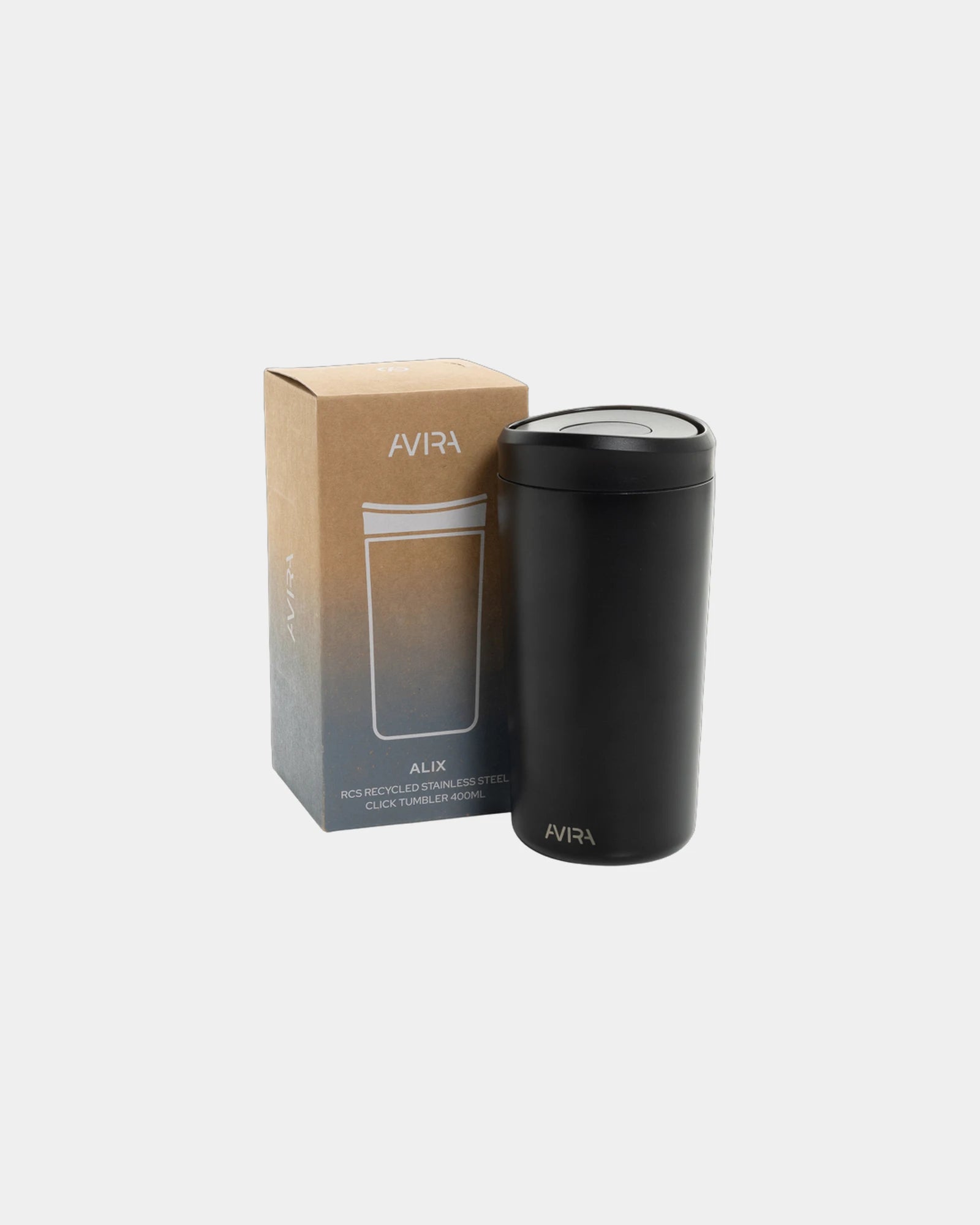 Mug gerecycled staal RCS 400ml Alix om te personaliseren - 1