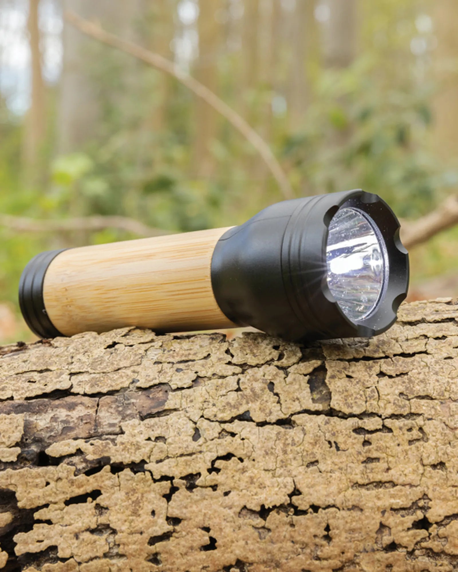 Zaklamp gerecycled RCS bamboe 1W om te personaliseren - 5