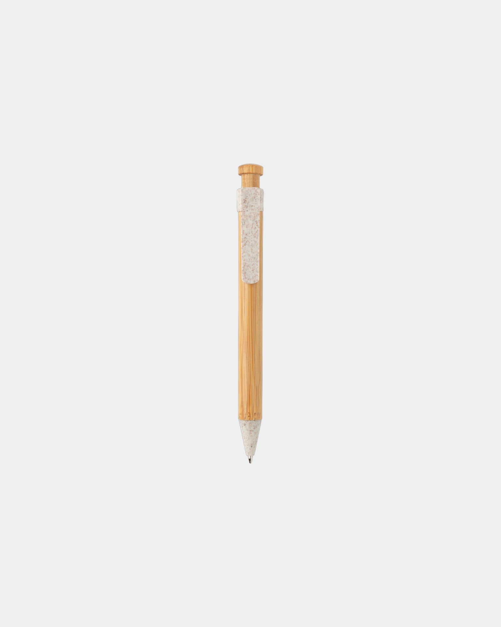Bamboe pen met tarwestro clip om te personaliseren - 1