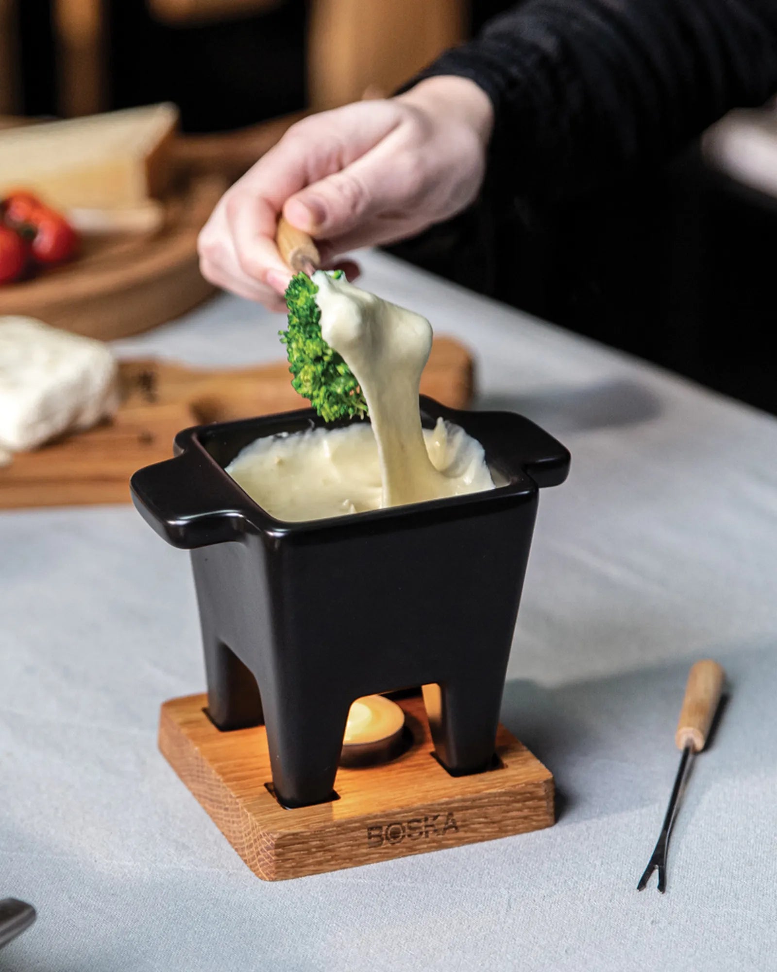 Fonduestel keramiek Tapas Nero 300ml om te personaliseren - 6