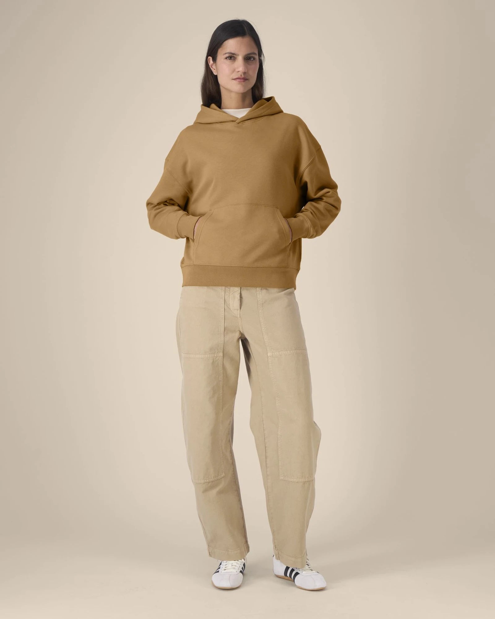 Hoodie biologisch katoen Stanley/Stella om te personaliseren - Grounded Beige