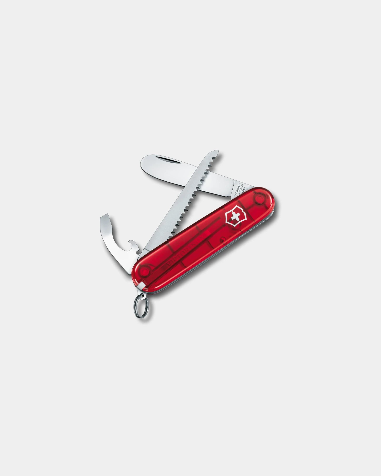Kinderzakmes Victorinox My First om te personaliseren - Transparant rood