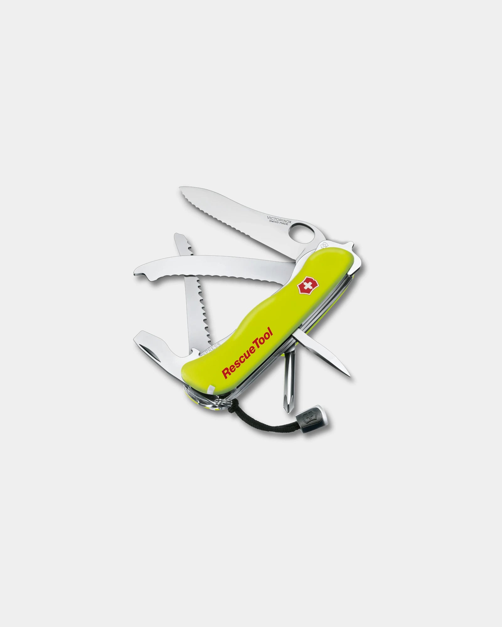 Reddingsmes Victorinox Rescue Tool om te personaliseren - Fluorescerend geel
