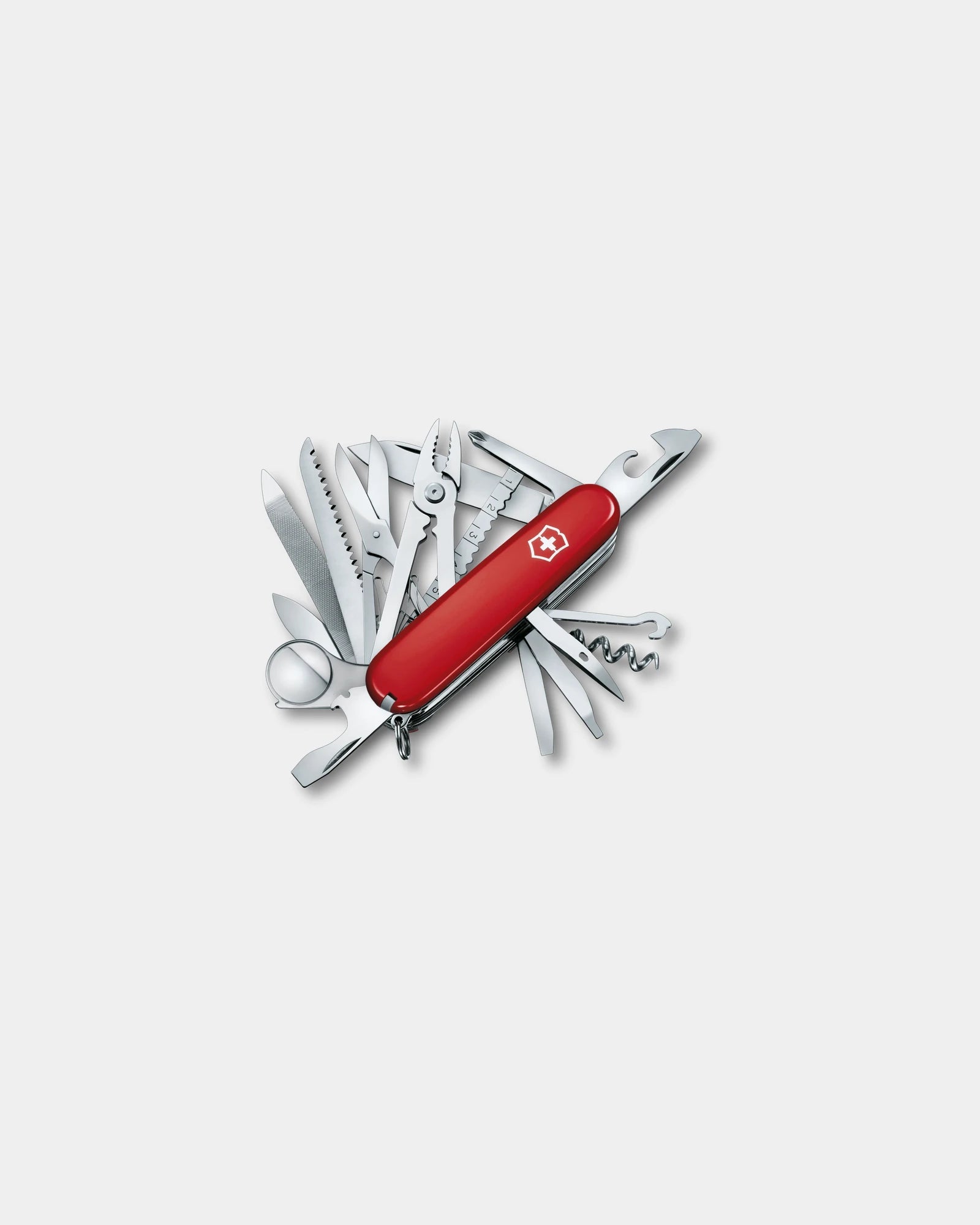 Zakmes Swiss Champ 33 functies om te personaliseren - Rood