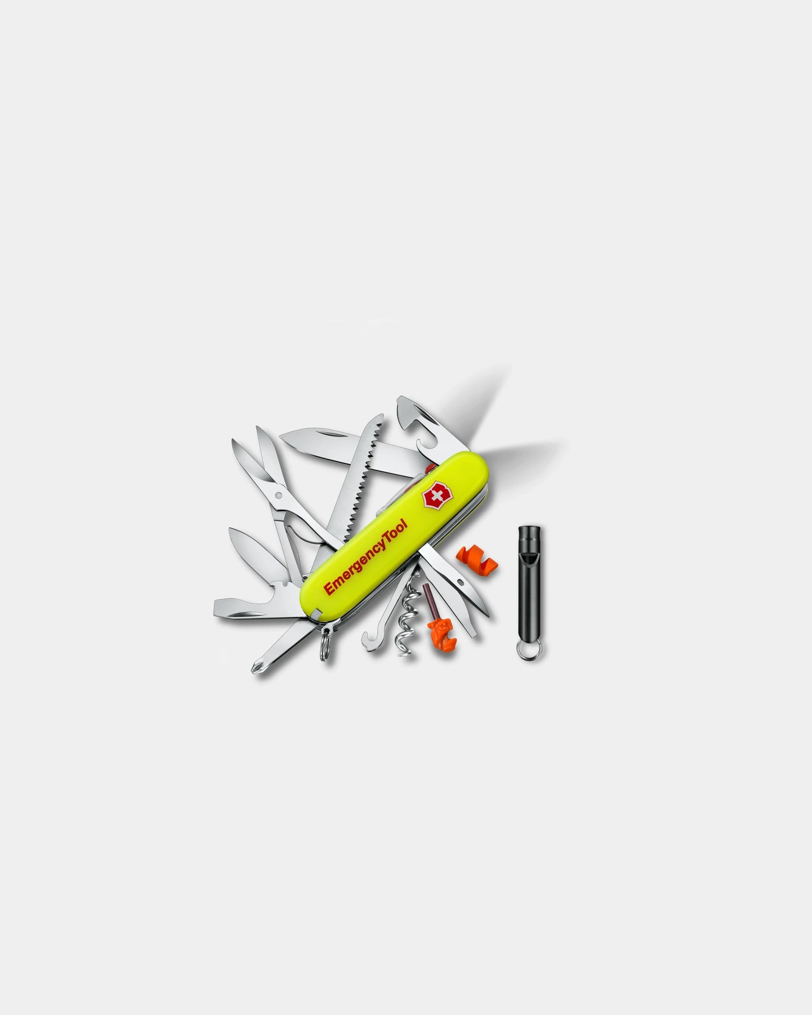 Multitool Huntsman Lite met lamp om te personaliseren - Fluorescerend geel