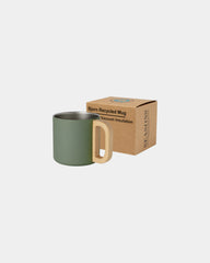 Thermosbeker gerecycled rvs 360ml om te personaliseren - Heidegroen