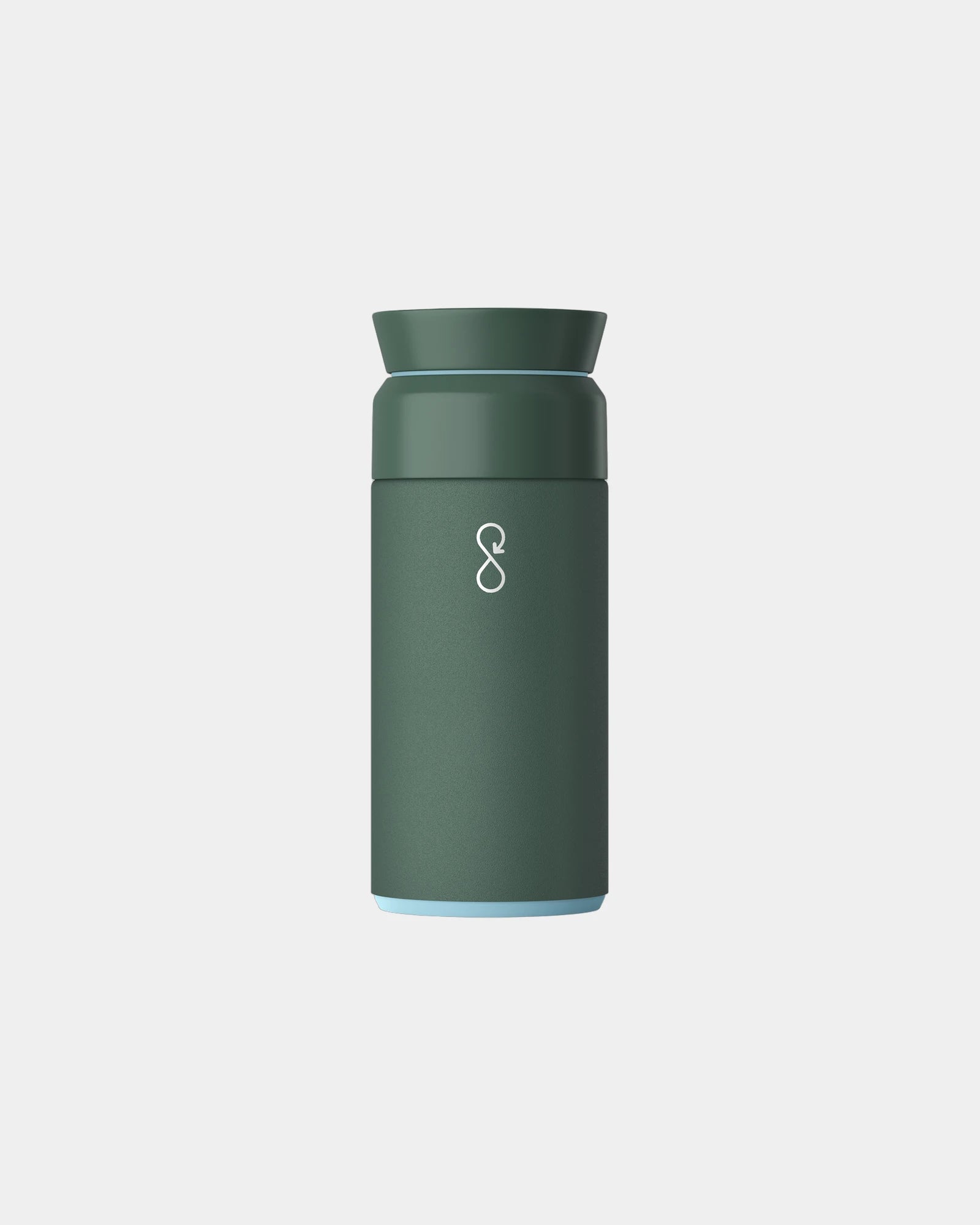 Thermosfles van gerecycled staal om te personaliseren - Bosgroen