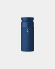 Thermosfles van gerecycled staal om te personaliseren - Oceaanblauw