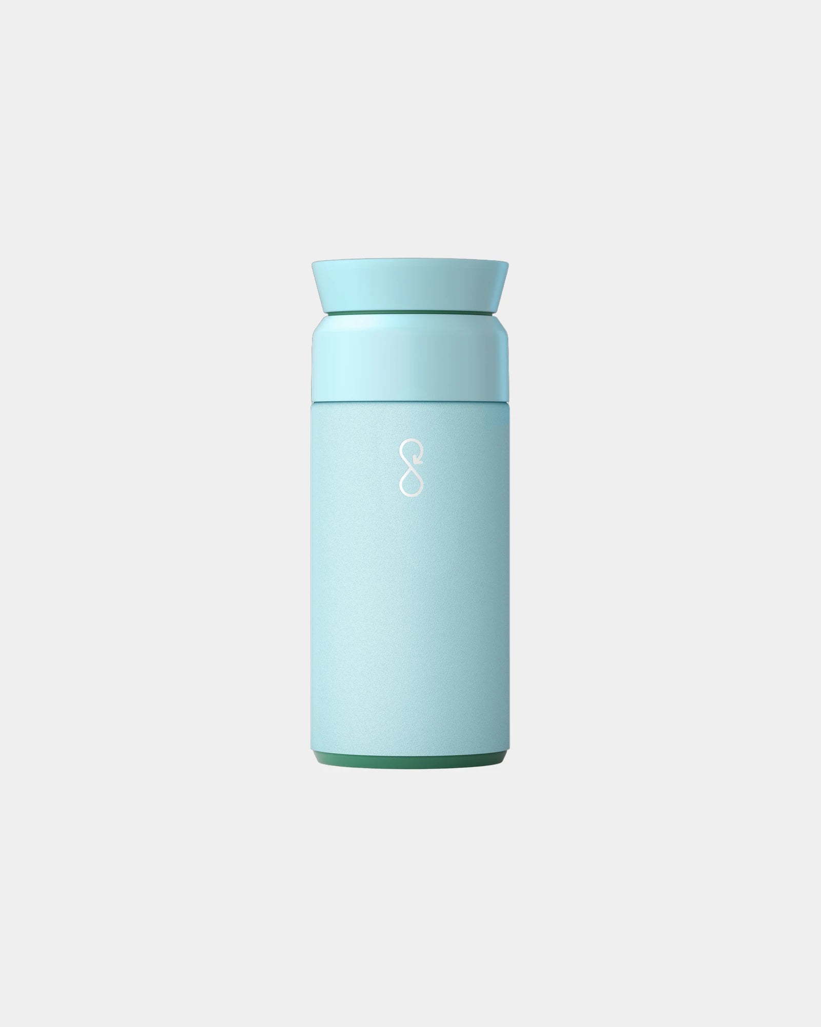 Thermosfles van gerecycled staal om te personaliseren - Hemelsblauw