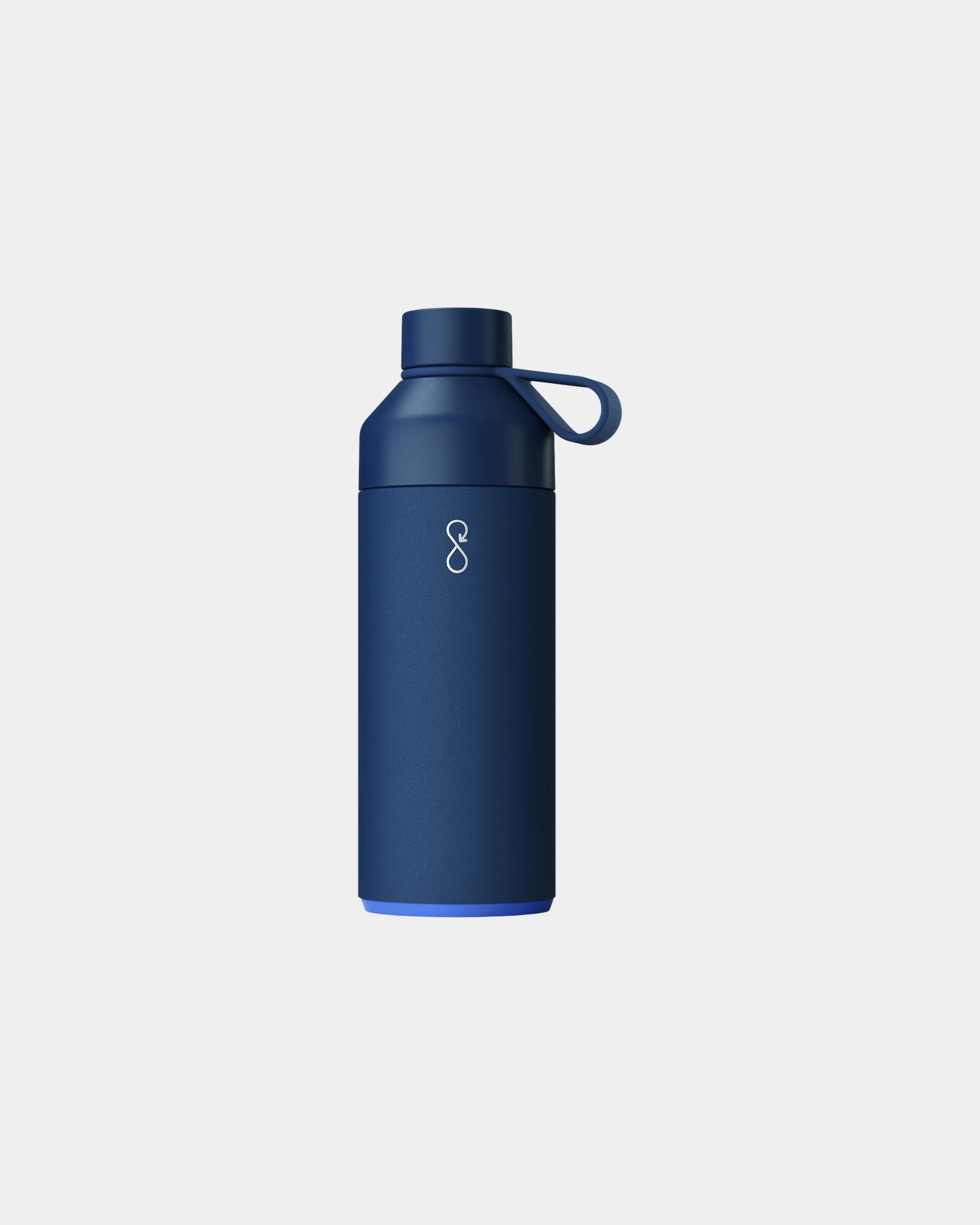 Thermosfles van gerecycled rvs 1L om te personaliseren - Oceaanblauw