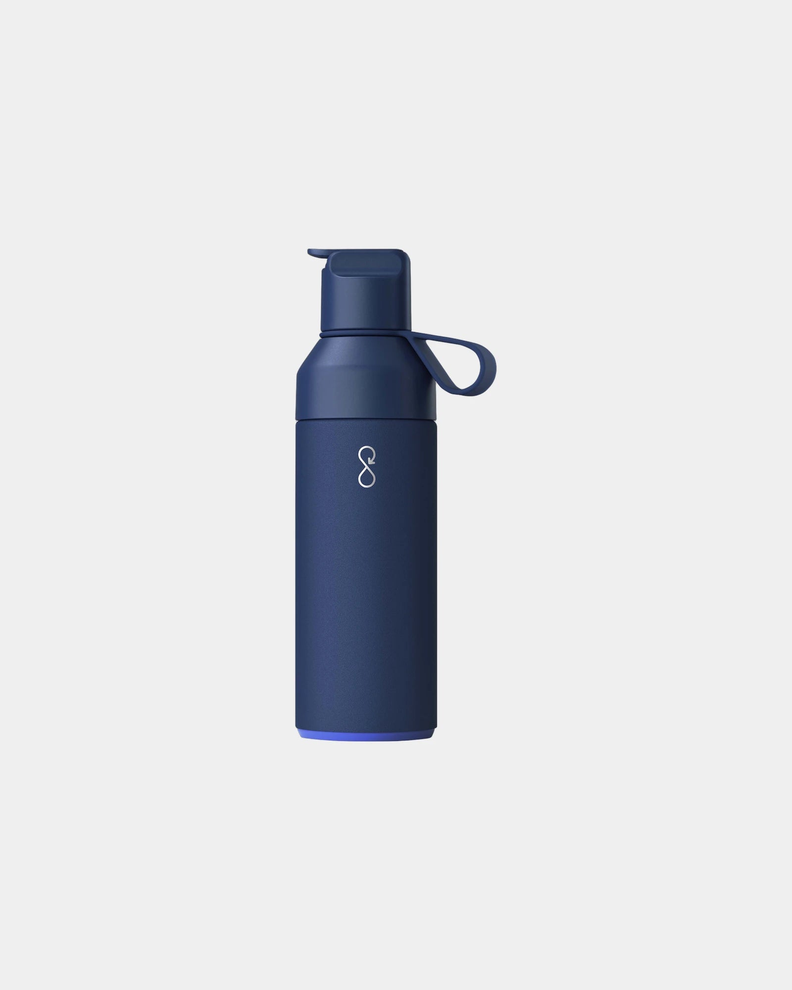 Thermosfles van gerecycled rvs GO 500ml om te personaliseren - Oceaanblauw