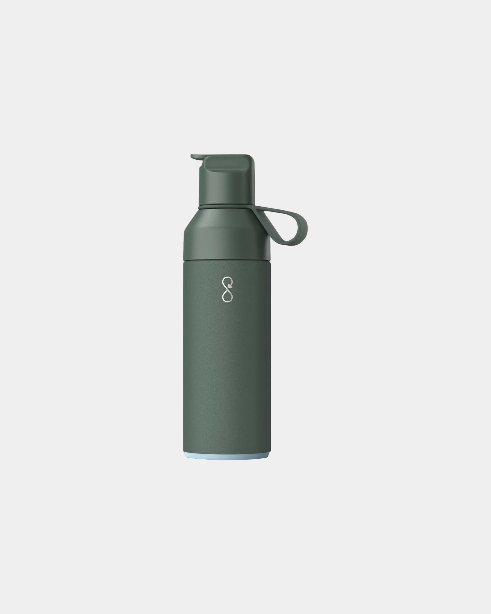 Thermosfles van gerecycled rvs GO 500ml om te personaliseren - Bosgroen