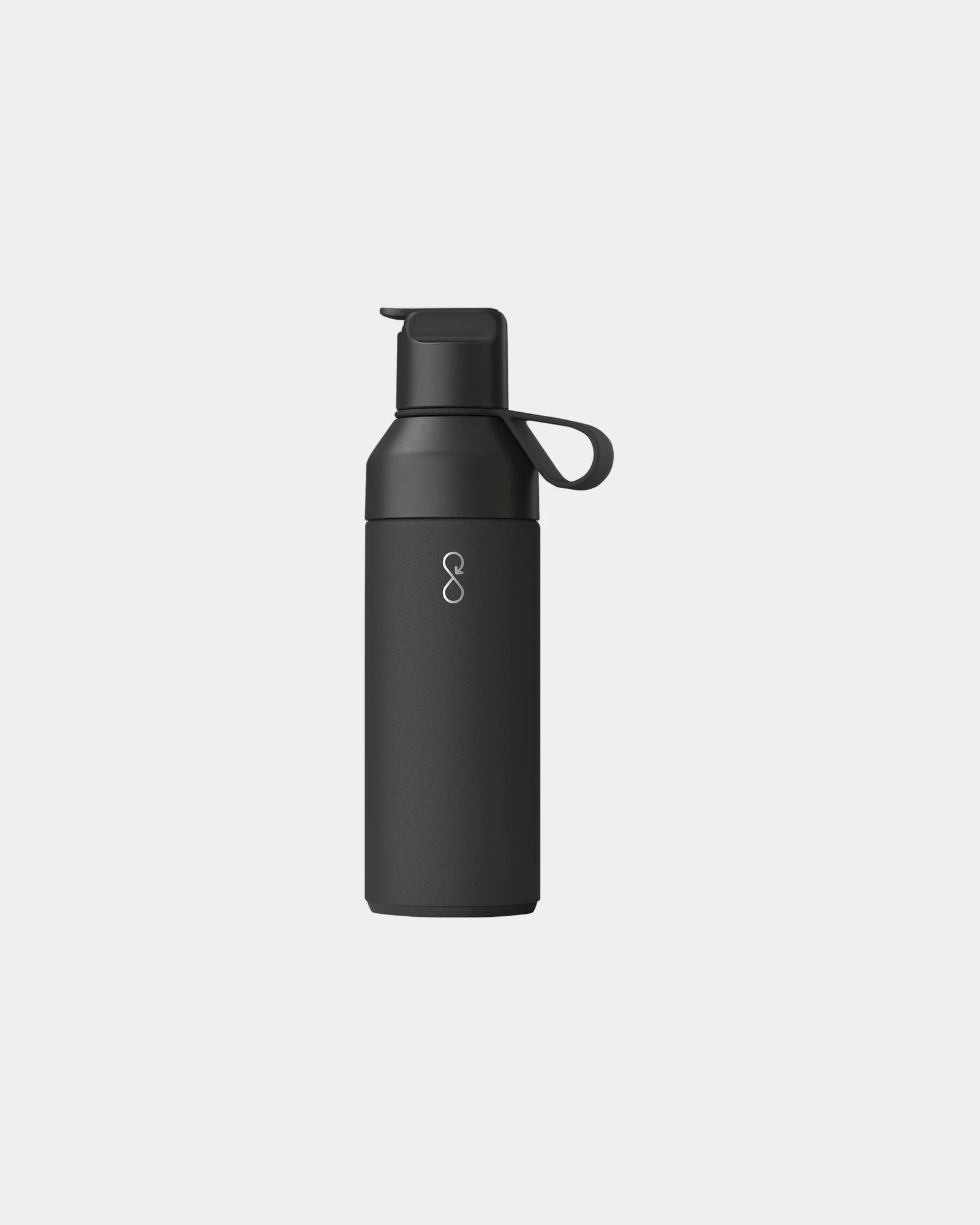 Thermosfles van gerecycled rvs GO 500ml om te personaliseren - Obsidiaanzwart
