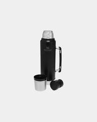 Thermosfles rvs geïsoleerd 1L om te personaliseren - Mat zwart