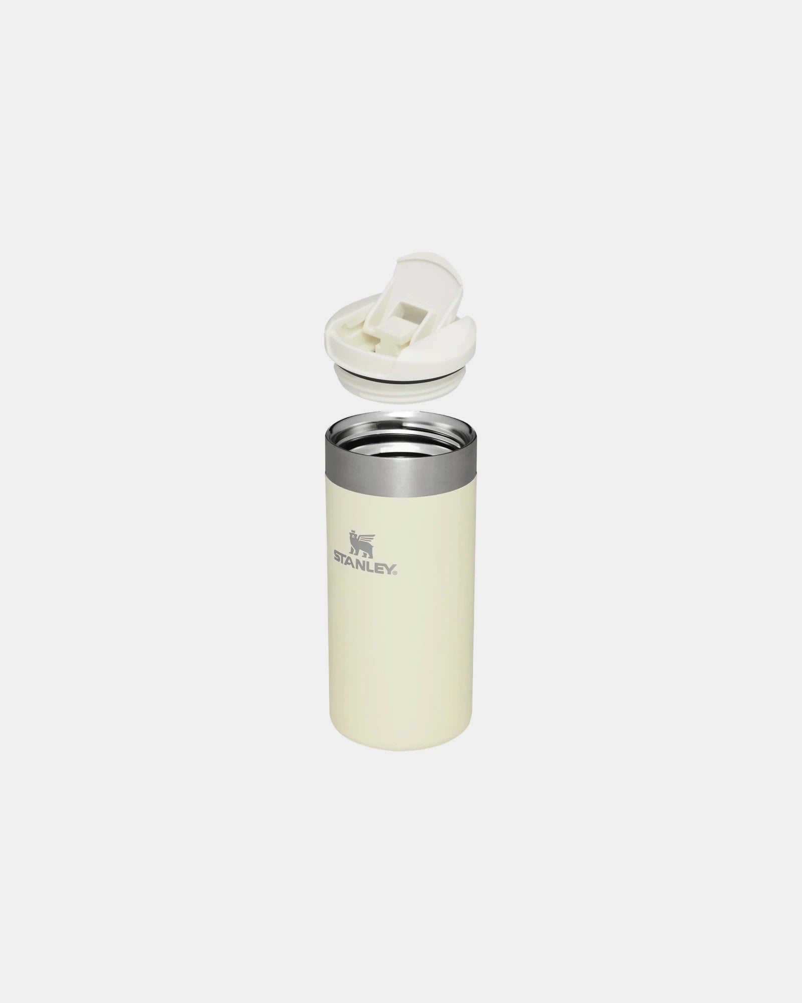 Reisbeker RVS 350ml waterdicht om te personaliseren - Crème