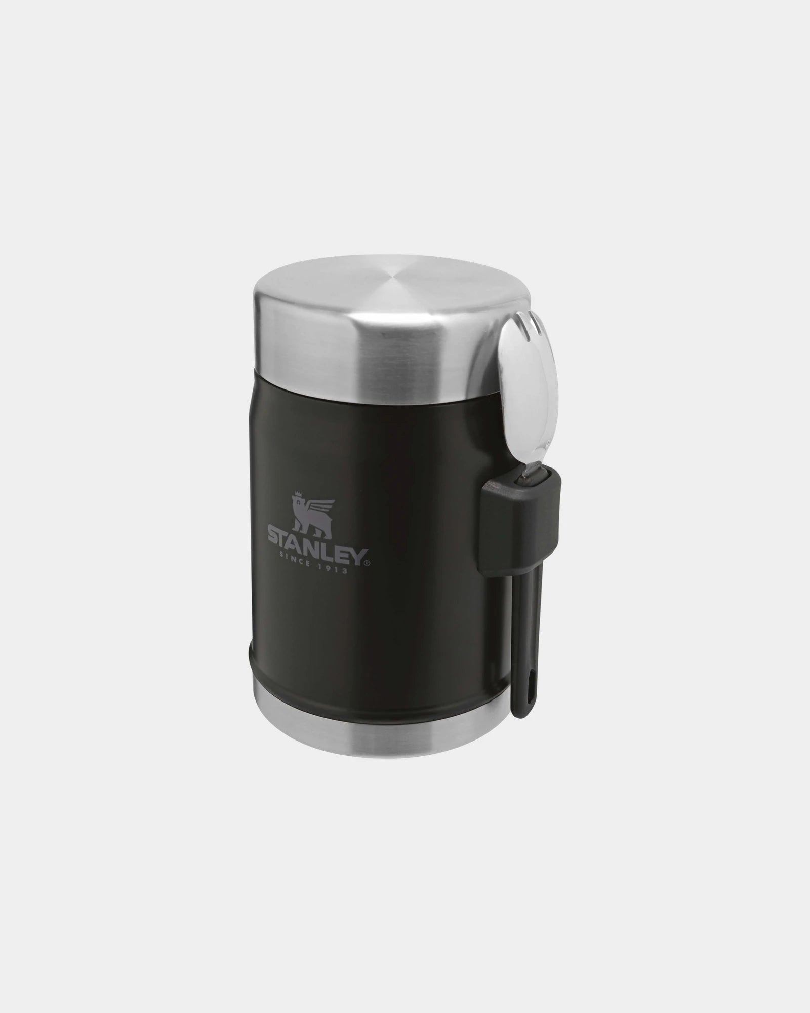 Lunchpot gerecycled rvs 400ml om te personaliseren - Mat zwart