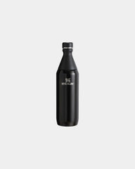 Drinkfles van gerecycled rvs 600ml All om te personaliseren - Glanzend zwart
