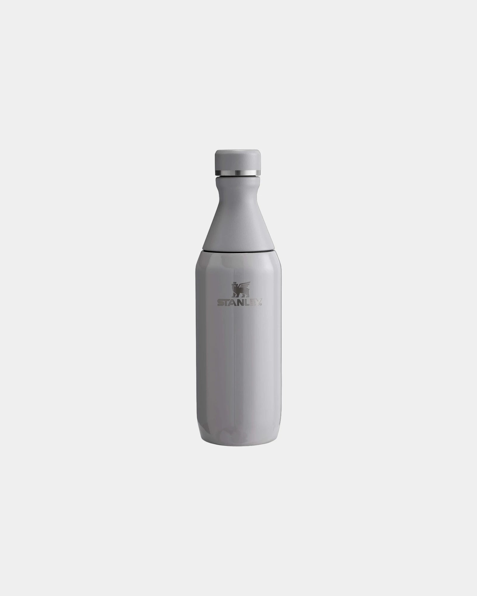 Drinkfles van gerecycled rvs 350ml All om te personaliseren - Grijs