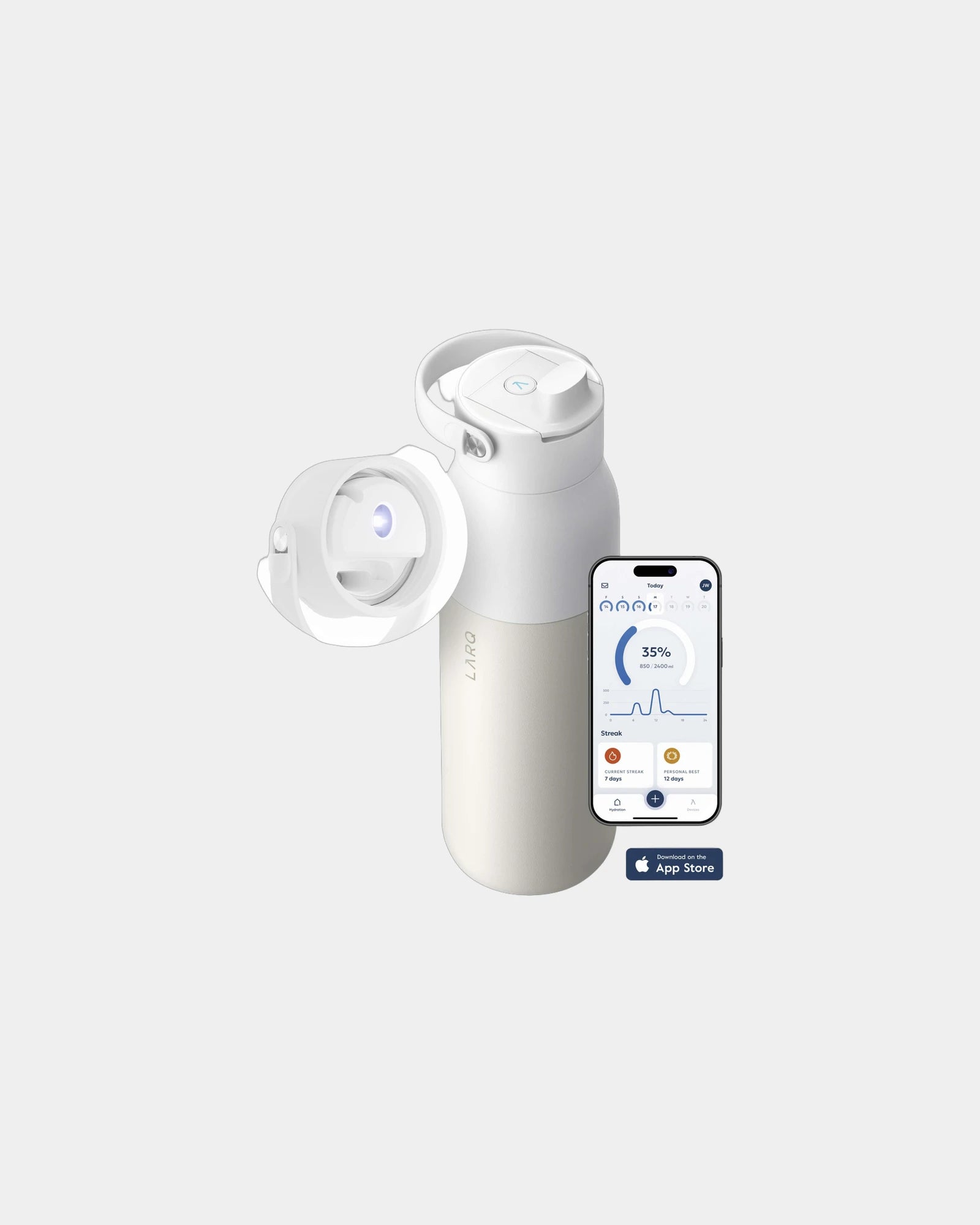 Drinkfles LARQ PureVis 2.0 UV-C 680ml om te personaliseren - 3