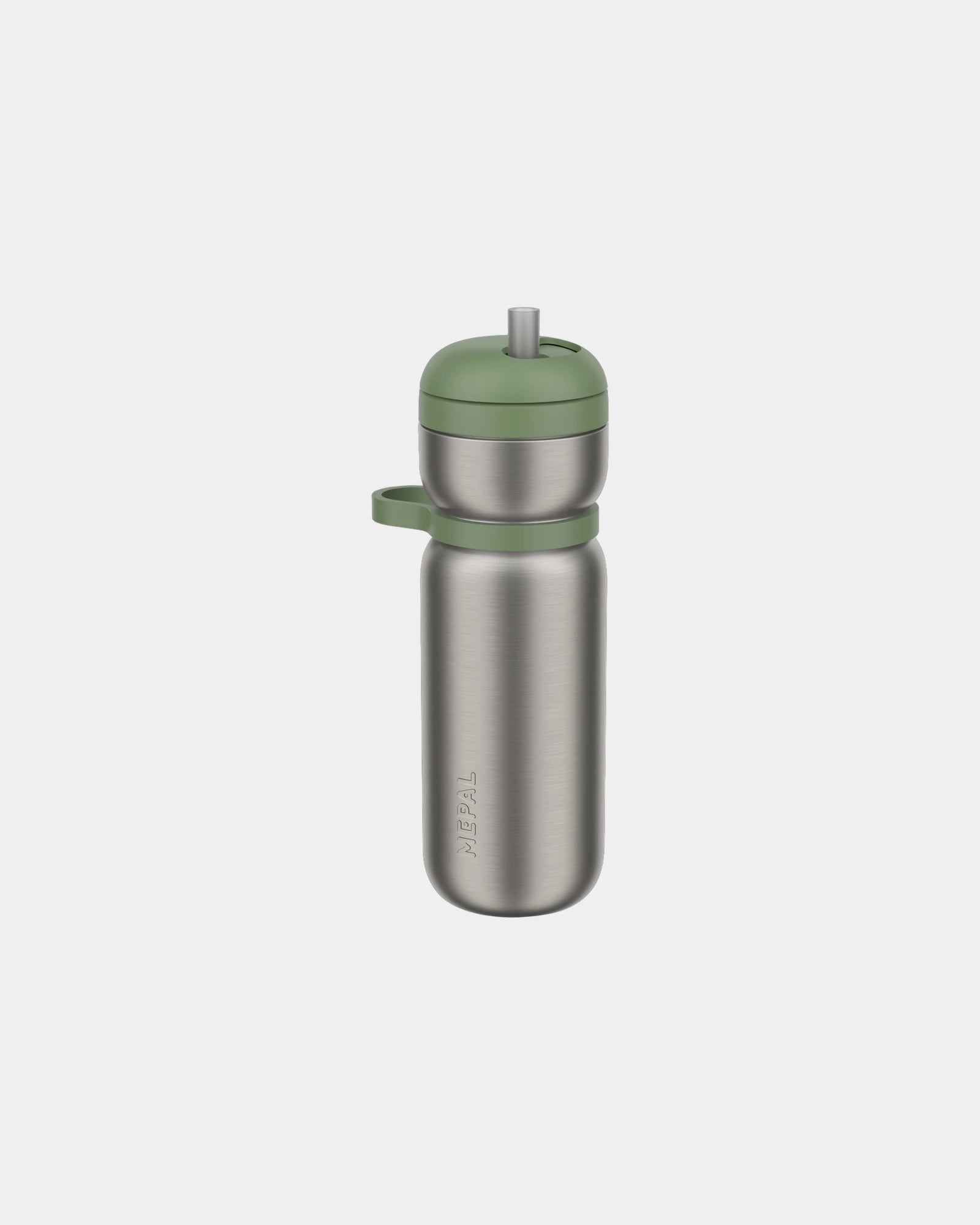 Sportfles thermisch rvs Twist 600ml om te personaliseren - Mosgroen