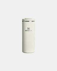 Reisbeker gerecycled rvs 350ml Transit om te personaliseren - Crème