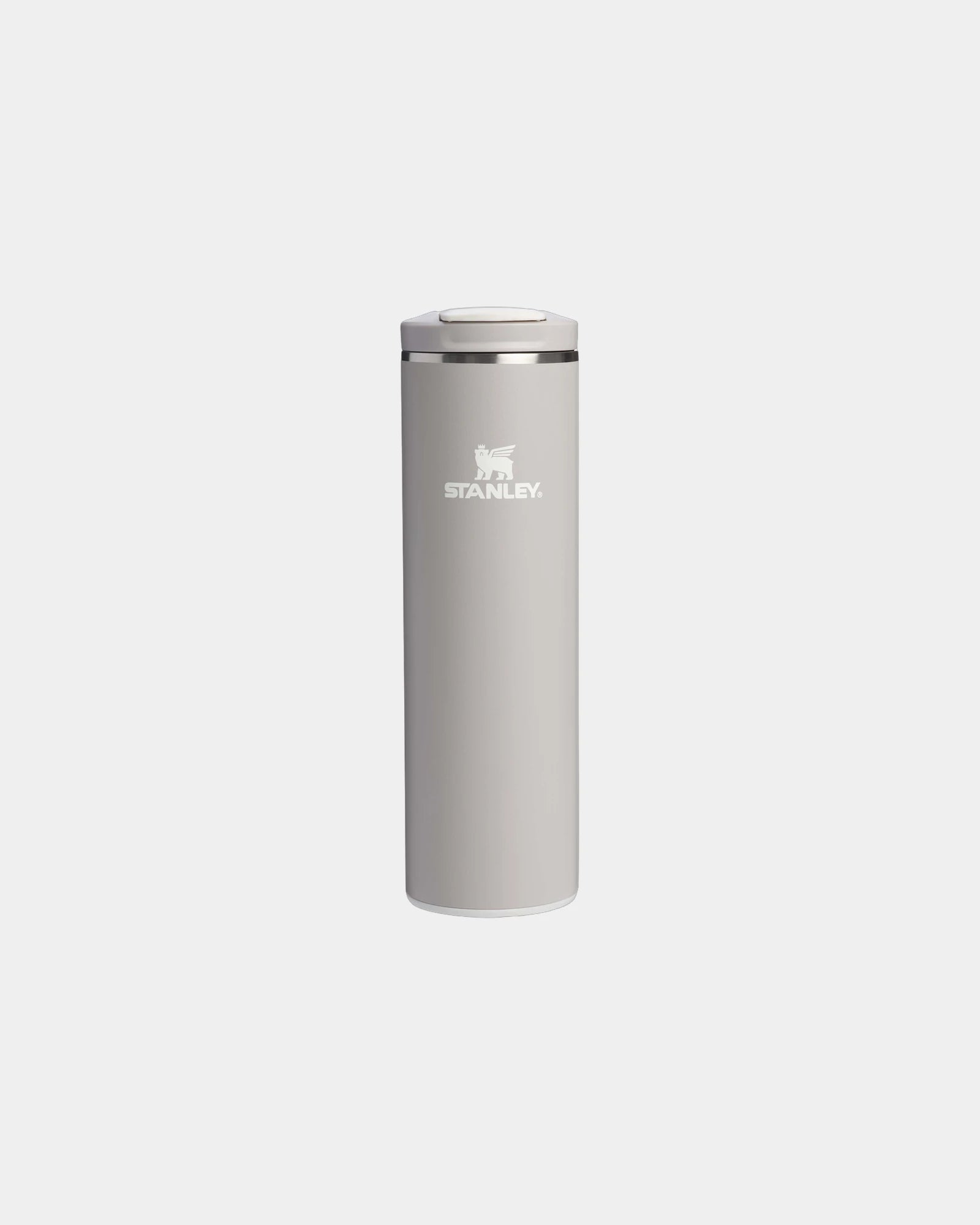 Reisbeker gerecycled rvs 470ml om te personaliseren - Grijs