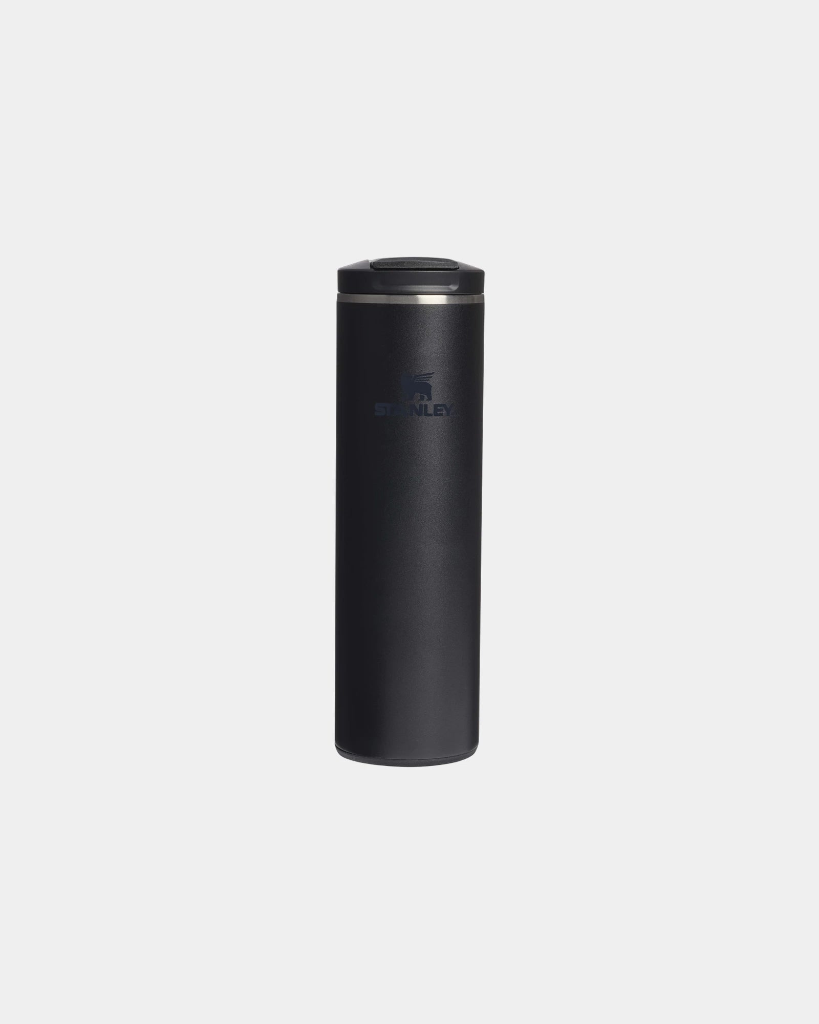 Reisbeker gerecycled rvs 470ml om te personaliseren - Zwart