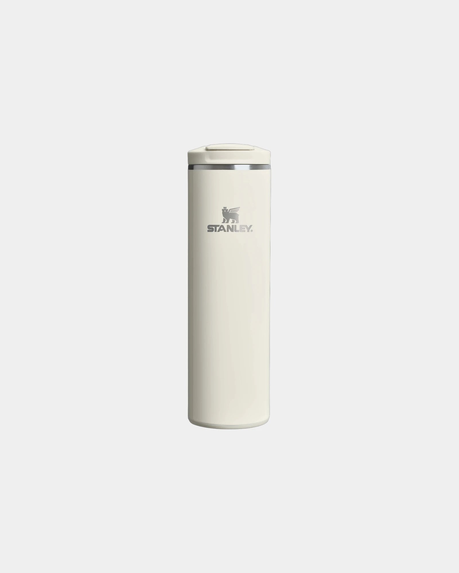 Reisbeker gerecycled rvs 470ml om te personaliseren - Crème