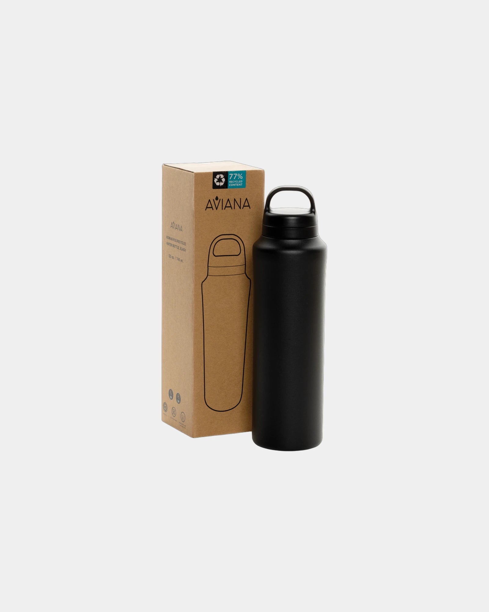 Drinkfles van gerecycled rvs 740ml om te personaliseren - 4