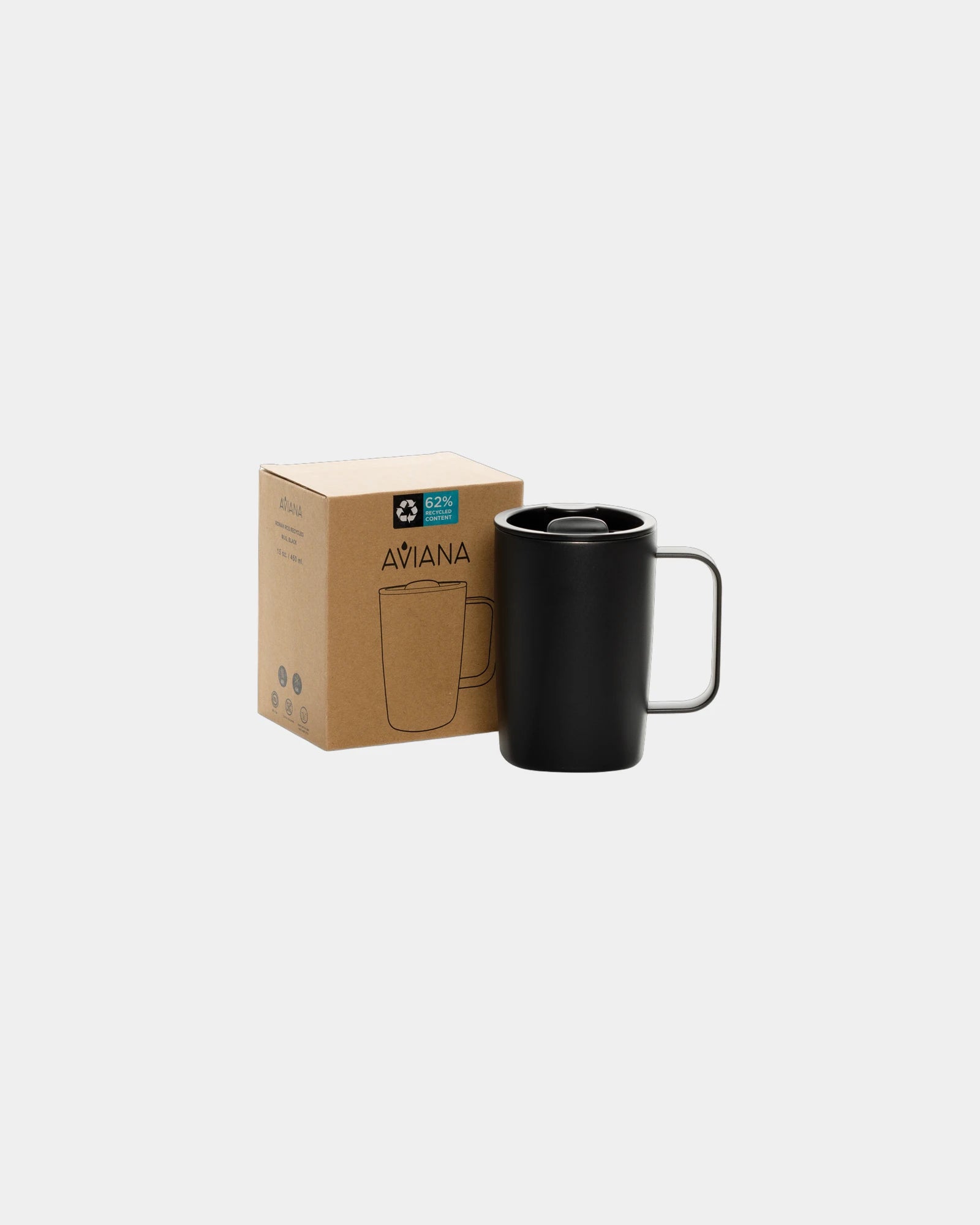 Mug gerecycled rvs 450ml dubbelwandig om te personaliseren - 4