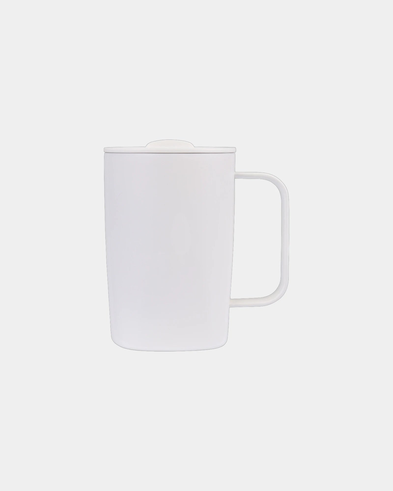 Mug gerecycled rvs 450ml dubbelwandig om te personaliseren - Wit
