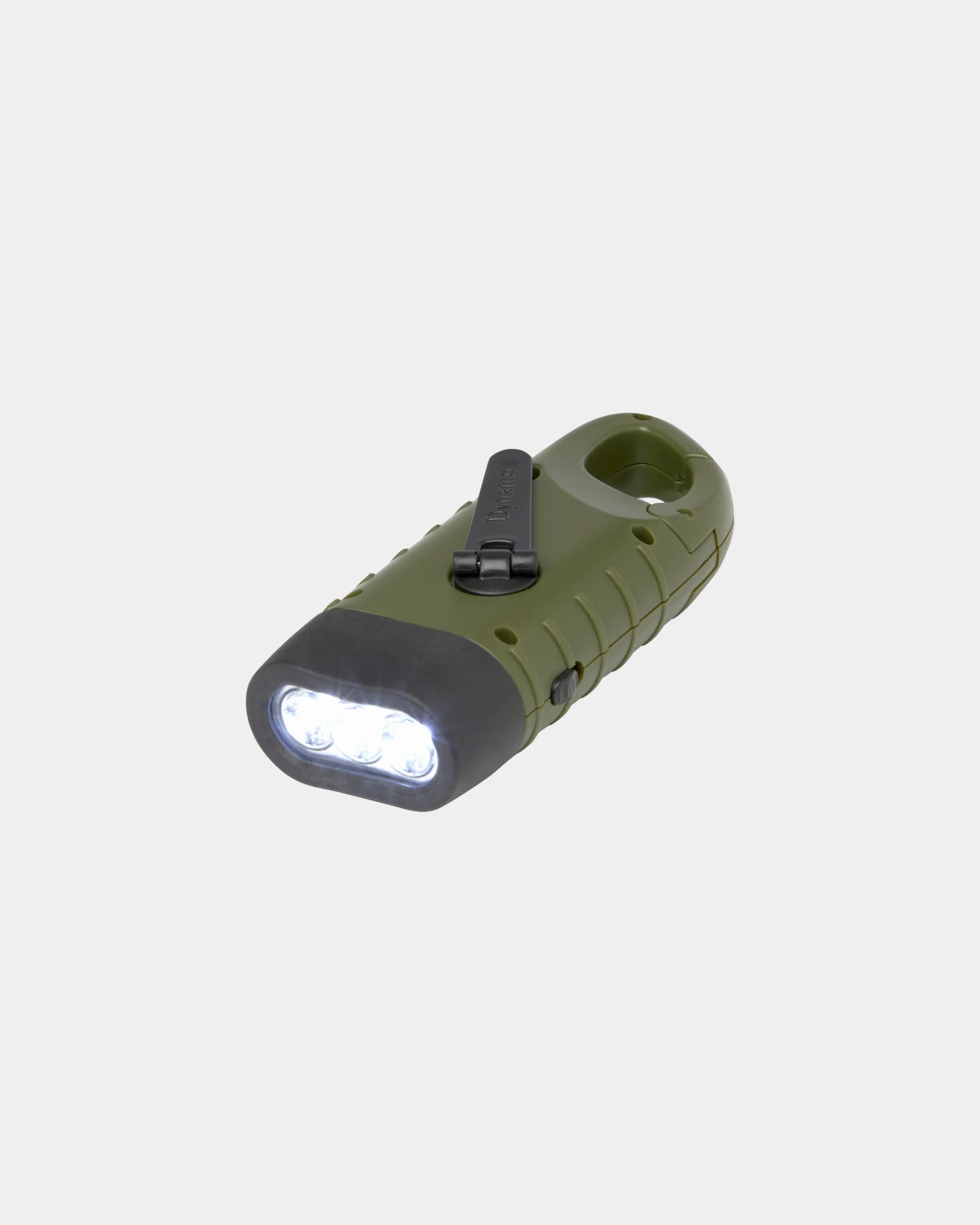 Zaklamp gerecycled plastic Helios om te personaliseren - Legergroen