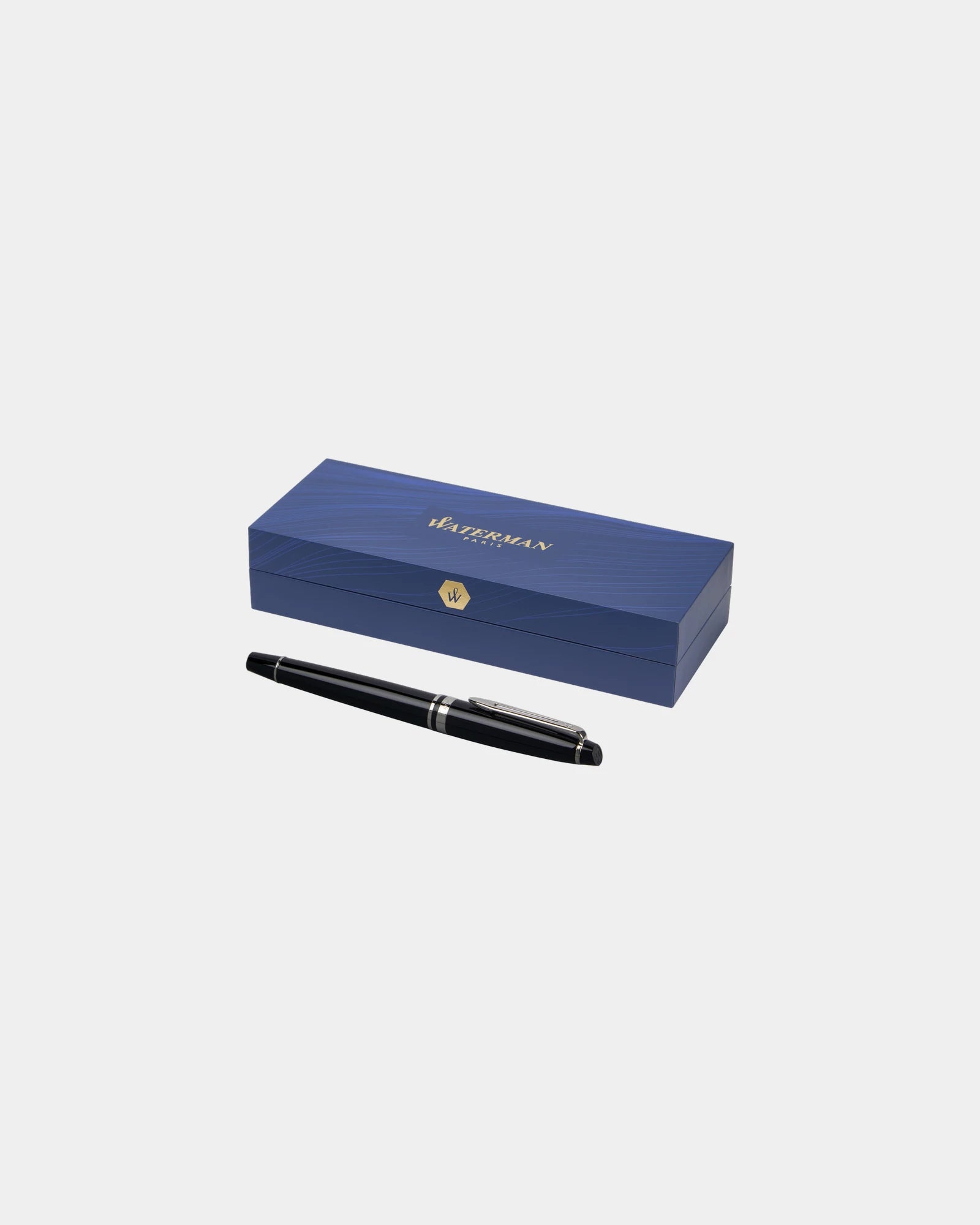 Rollerpen messing Waterman Expert om te personaliseren - Zwart