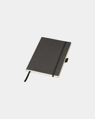 Notitieboek A5 softcover elastiek om te personaliseren - Zwart