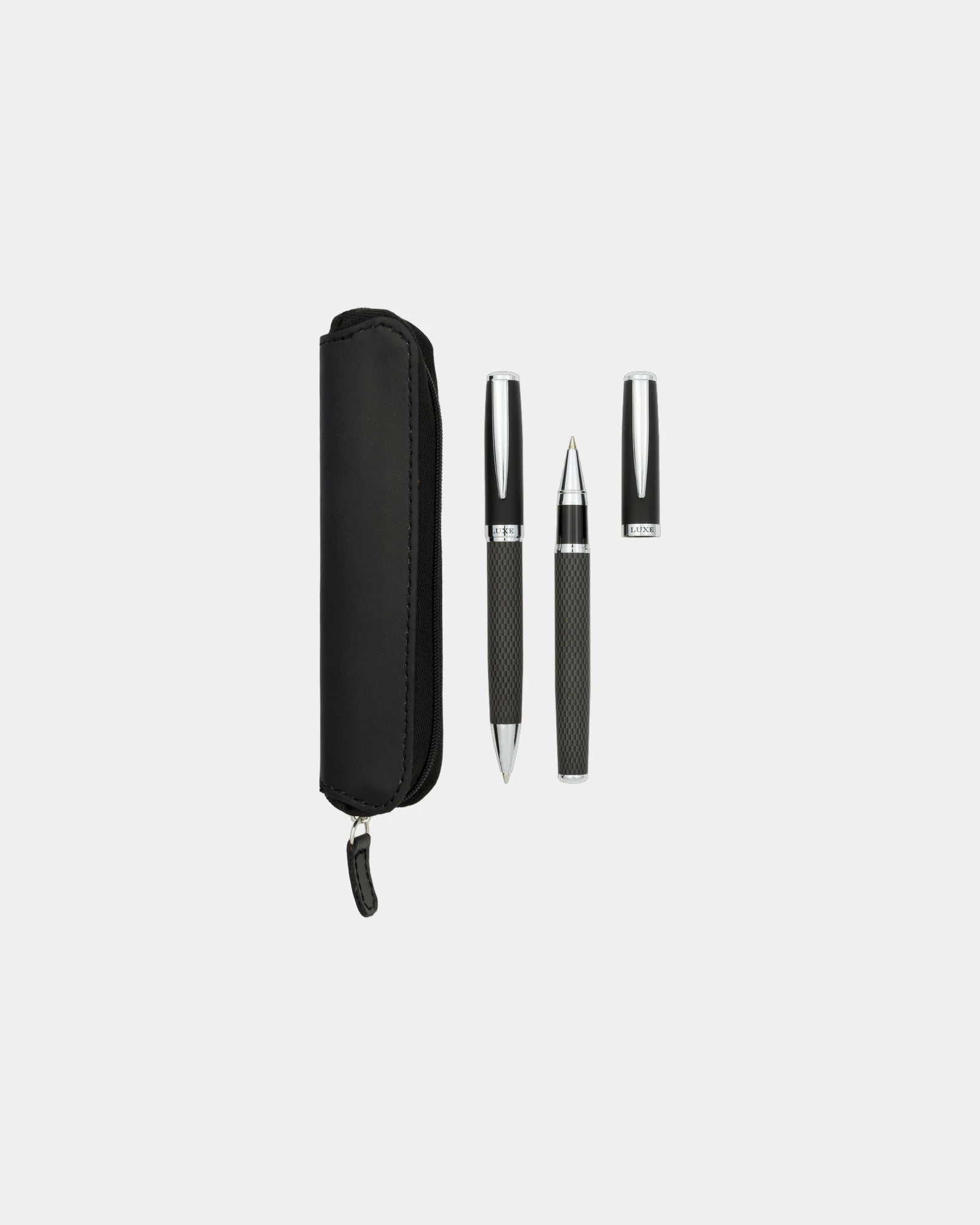 Pennenset carbon-finish met etui om te personaliseren - 2