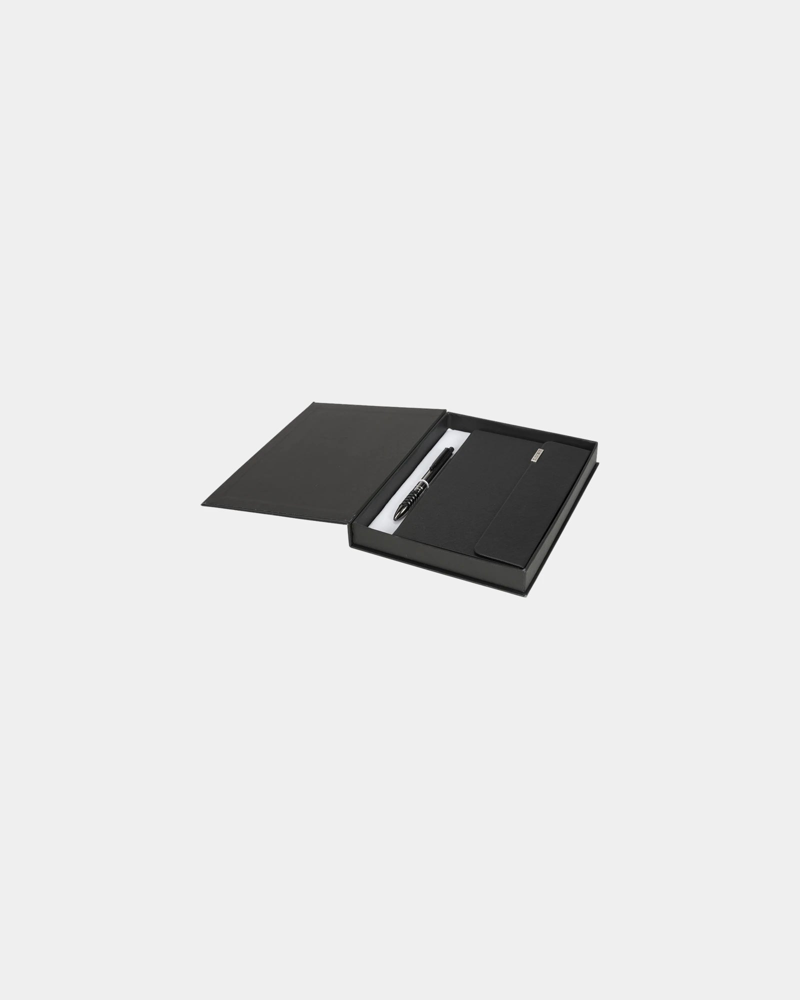 Geschenkset notitieboek Tactical FSC om te personaliseren - Zwart