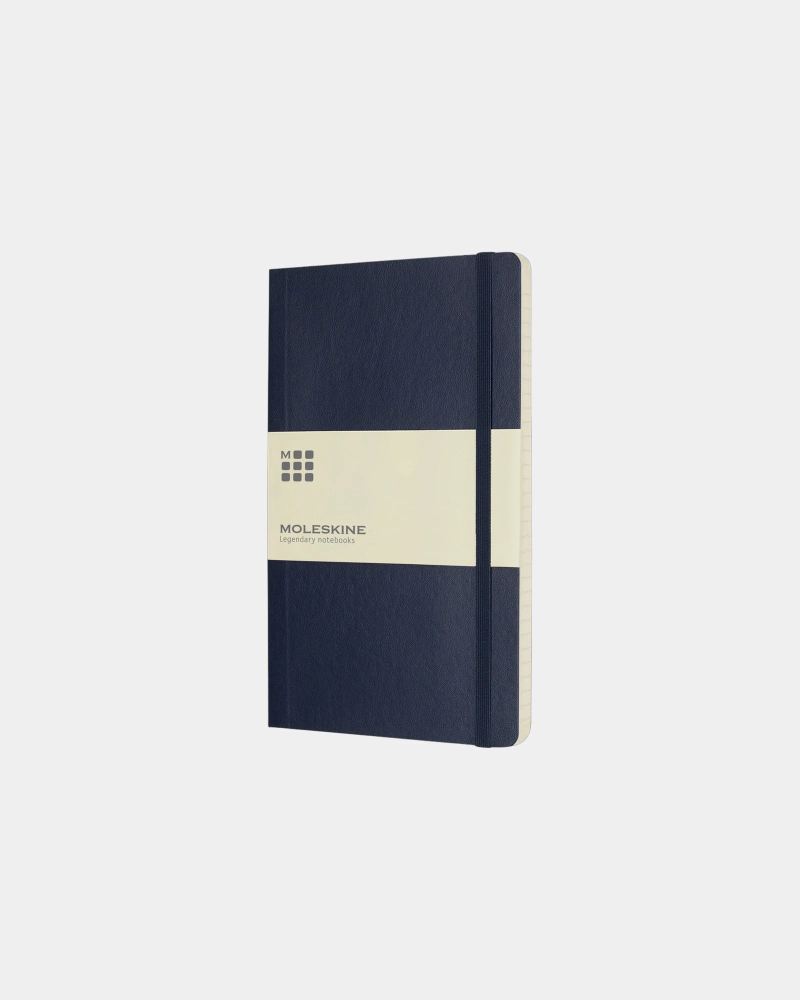 Notitieboek Classic L gelinieerd om te personaliseren - Saffierblauw
