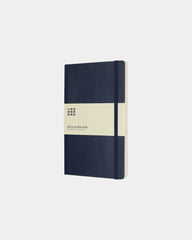 Notitieboek Classic L gelinieerd om te personaliseren - Saffierblauw