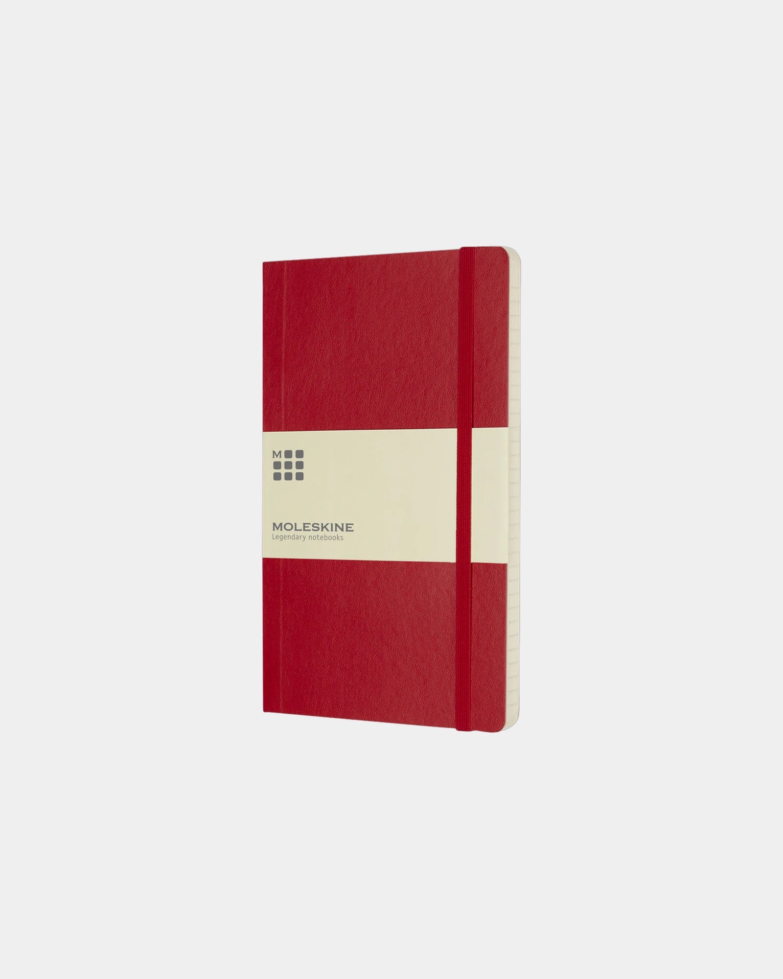Notitieboek Classic L gelinieerd om te personaliseren - Scharlakenrood