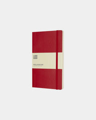 Notitieboek Classic L gelinieerd om te personaliseren - Scharlakenrood