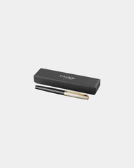 Rollerpen goud met laken afwerking om te personaliseren - Zwart