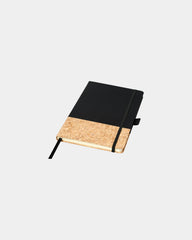 Notitieboek A5 kurk PU om te personaliseren - Zwart