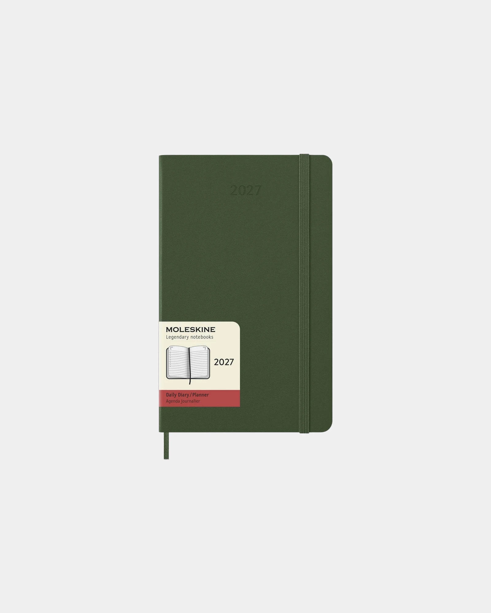 Agenda L dagplanner 12 maanden om te personaliseren - Mirtegroen