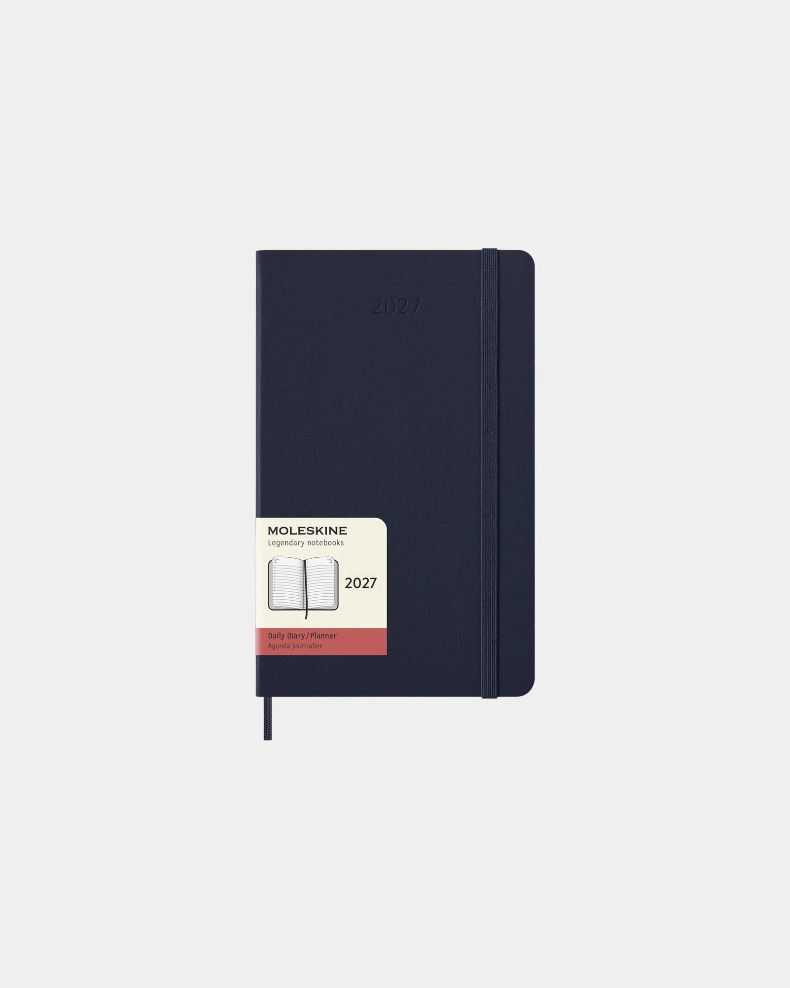 Agenda L dagplanner 12 maanden om te personaliseren - Saffierblauw