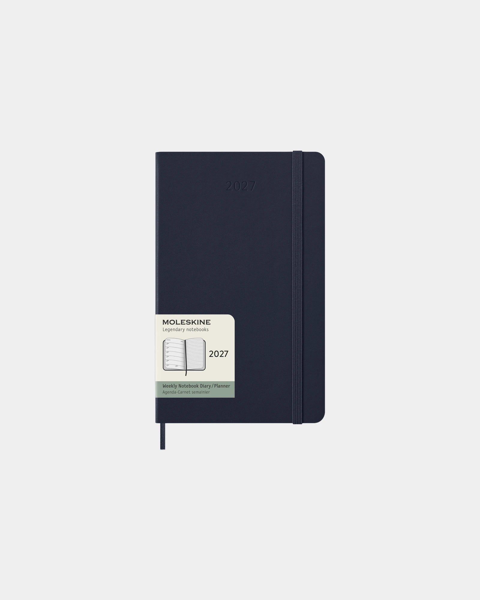 Agenda hardcover Moleskine 12 maanden om te personaliseren - Saffierblauw