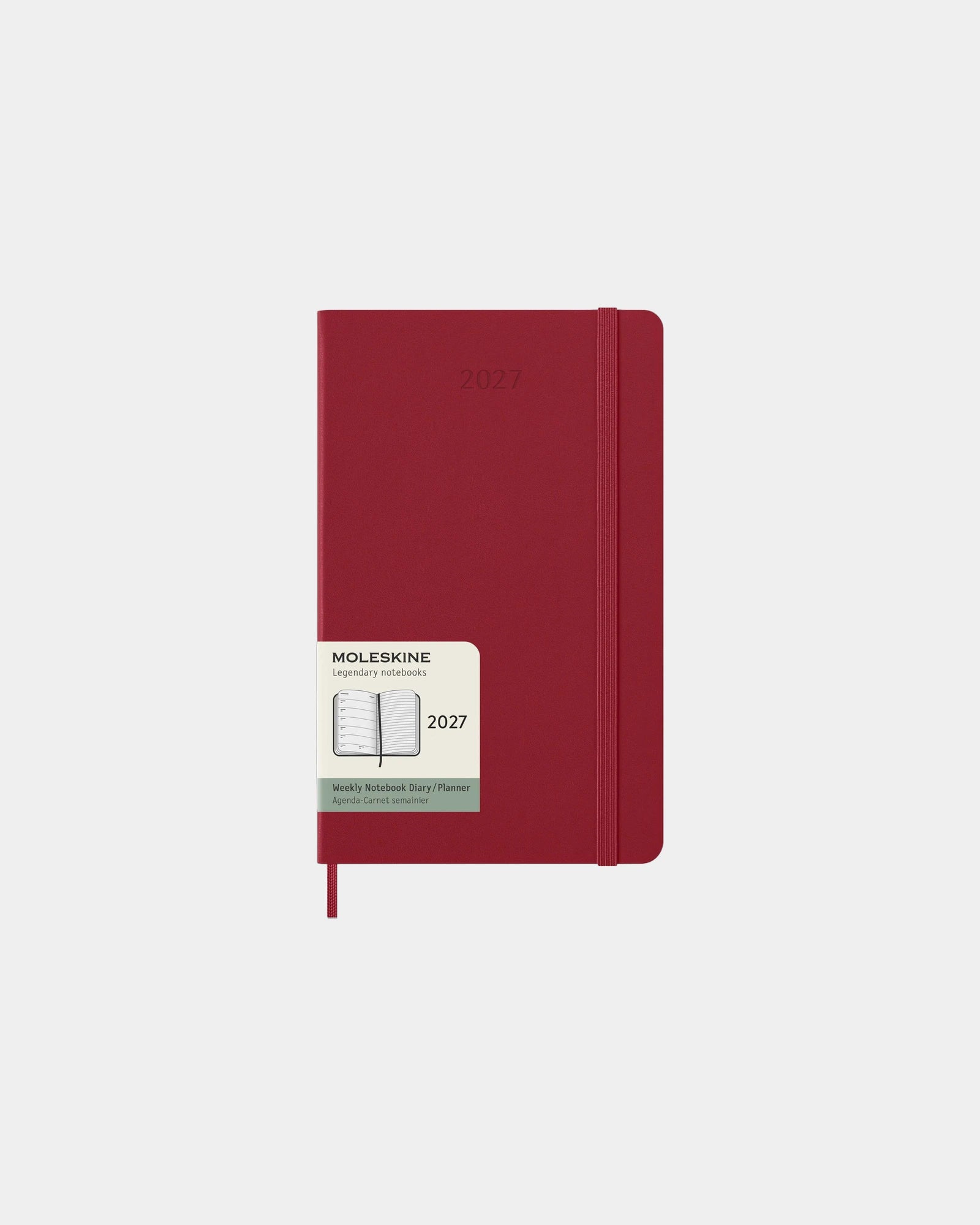 Agenda hardcover Moleskine 12 maanden om te personaliseren - Scharlakenrood