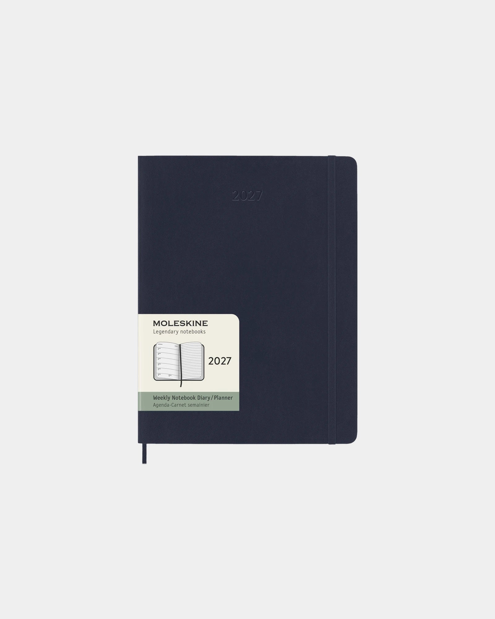 Agenda XL 12 maanden Moleskine om te personaliseren - Saffierblauw